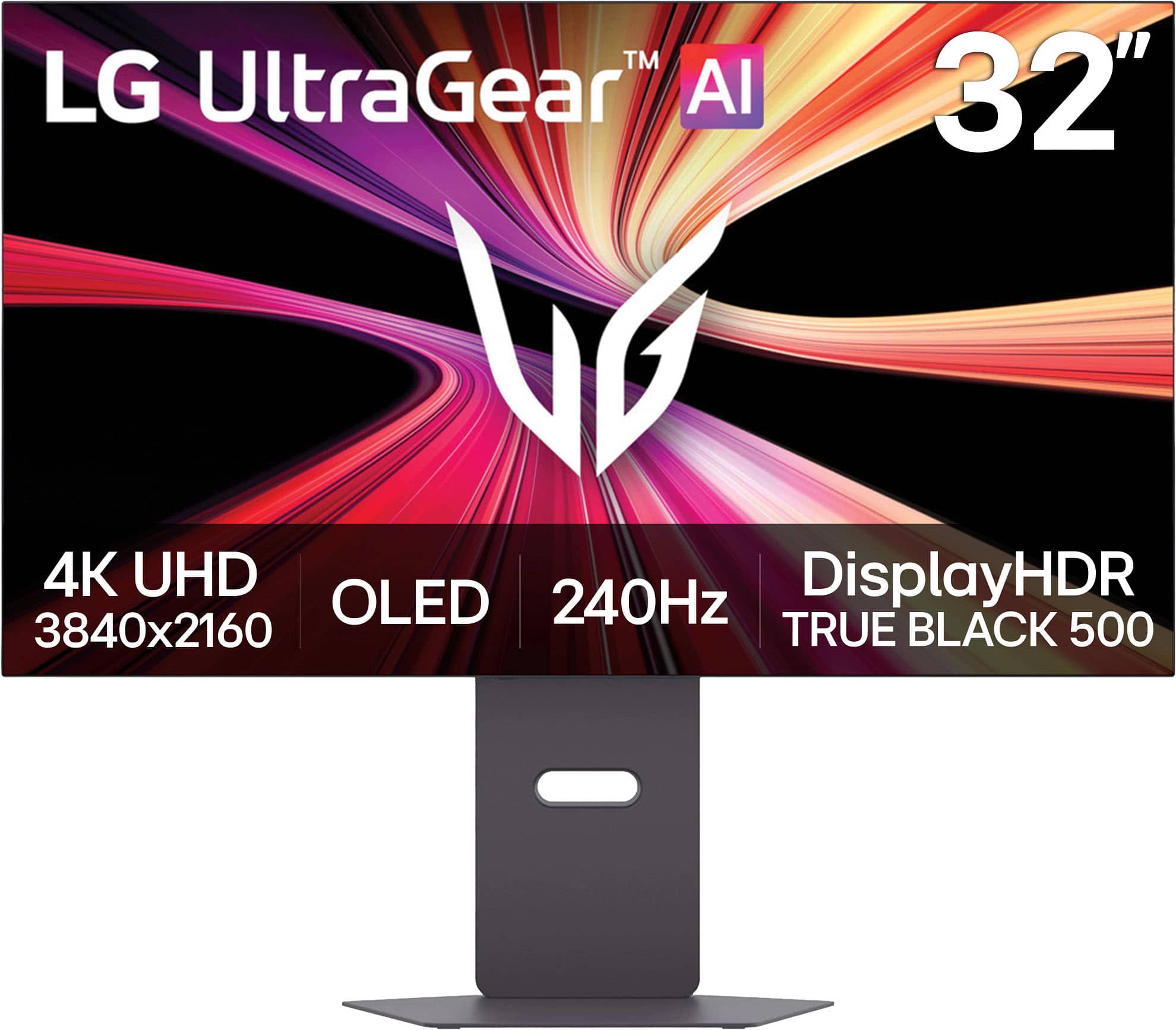LG - UltraGear 32" OLED Dual Mode (4K UHD 240Hz, FHD 480Hz) 0.03ms G-SYNC and FreeSync Premium Pro Gaming Monitor