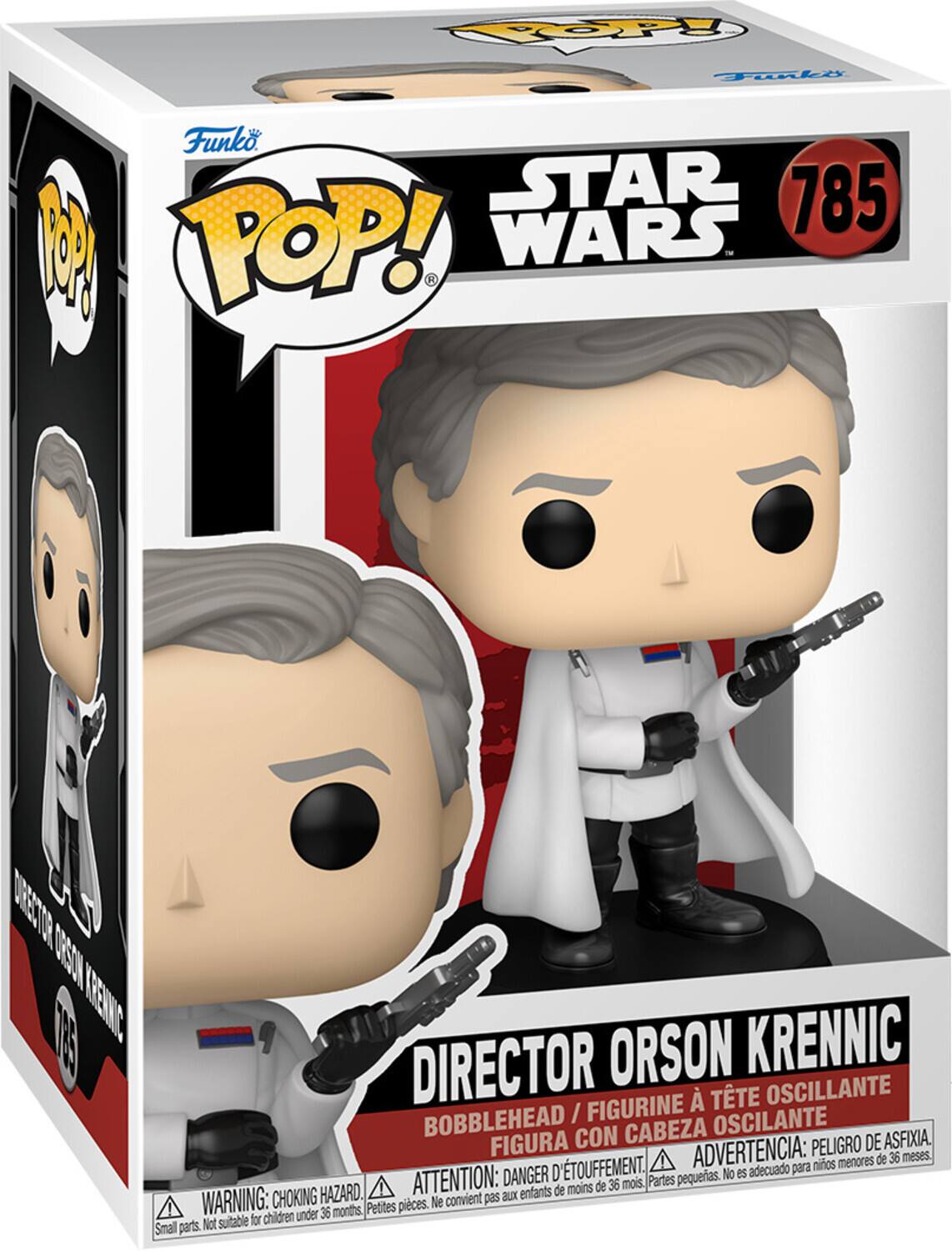 COEE T Funk. STAR 785 M POP! WARS - H DETOR OE E TRENE KRENNIC DIRECTOR ORSON  TTE OSCILANTE BOBBLEHEAD / FIGURINE OSCILANTE FIGURA CON CABEZA DE ASFIXIA ADVERTENCIA: PELIGRO DE AÉTOUFFEMENT. DANGER D'ÉTOUFFEMENT. ATTENTION: PELIGRO DE AÉTOUFFEMENT. WARNING: CHOKING HAZARD. Partes pequeñas. No es acojida para niños menores de 36 meses. Parts pequenas. Not suitable for children under 36 months.