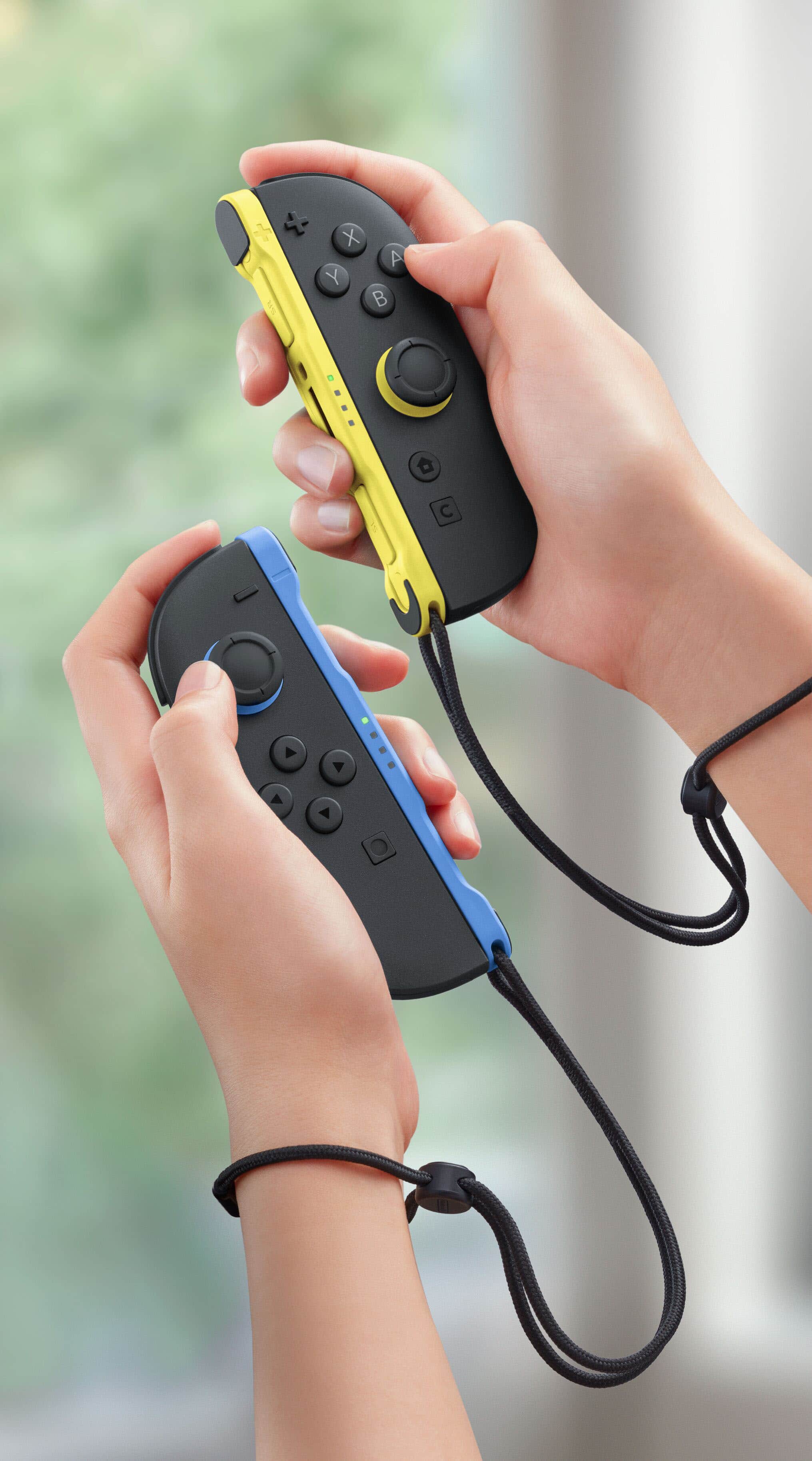 Nintendo Joy Con 2 (L)/(R) Blue / Light Yellow Black - Best Buy