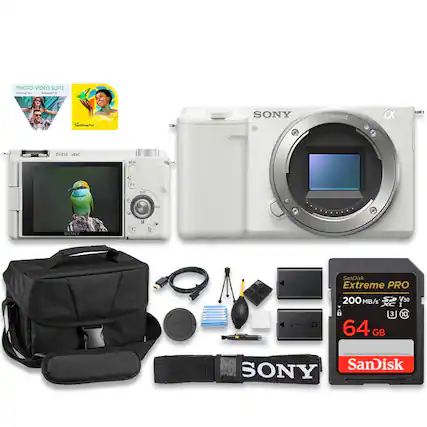PHOTO-VIDEO SUITE nurtar - VAURALr - PaintShopPro SONY x E-mount
ZV-E10 4K
SONY
SanDisk Extreme PRO 200 MB/s 64 GB V30 U3