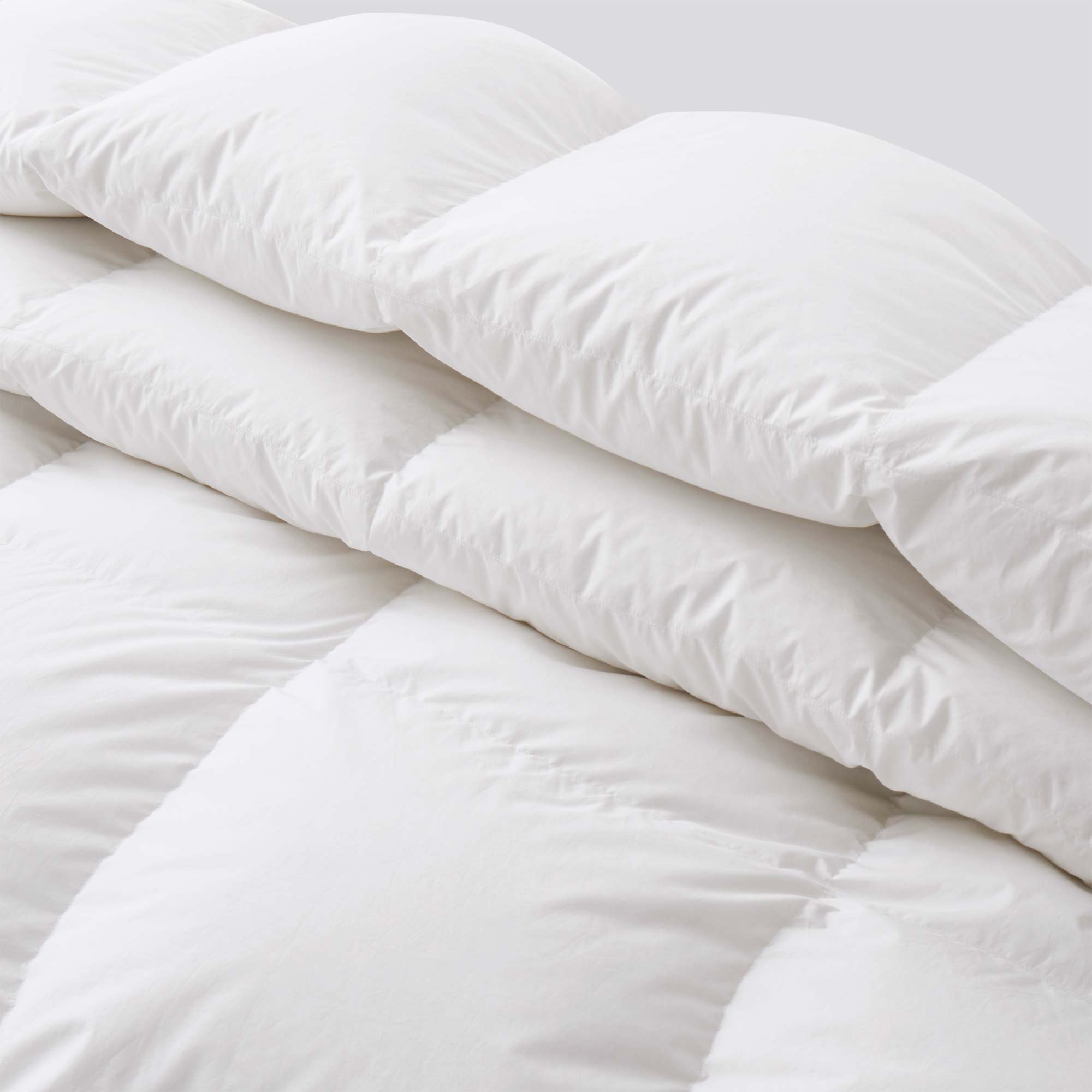 Back. Puredown - Puredown 800 Fill Power European 90% Goose Down Comforter Duvet Insert Made in Germany, Full/Queen - White.
