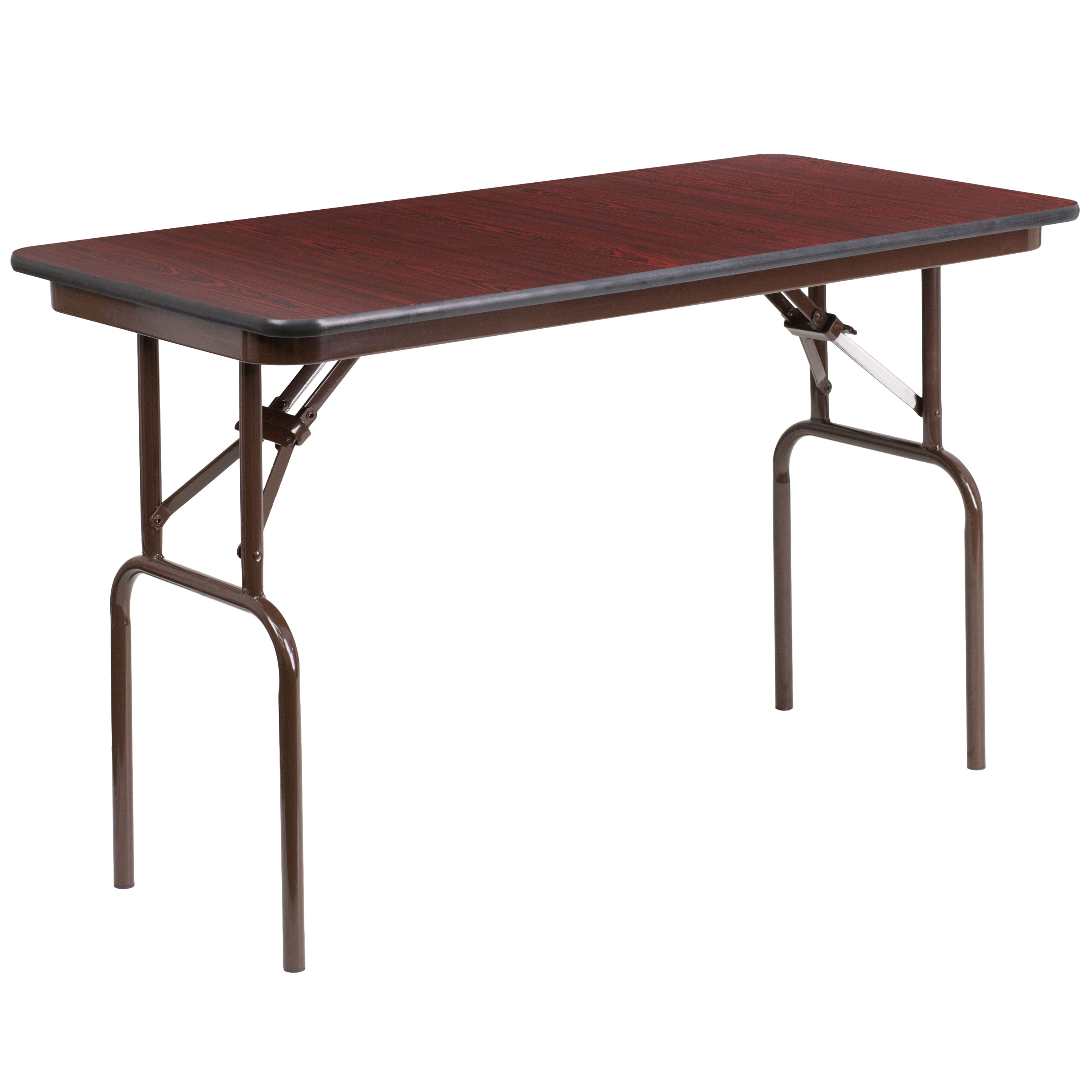 Alamont Home - 4-Foot Melamine Laminate Folding Banquet Table - Mahogany price history on PriceWatchPro