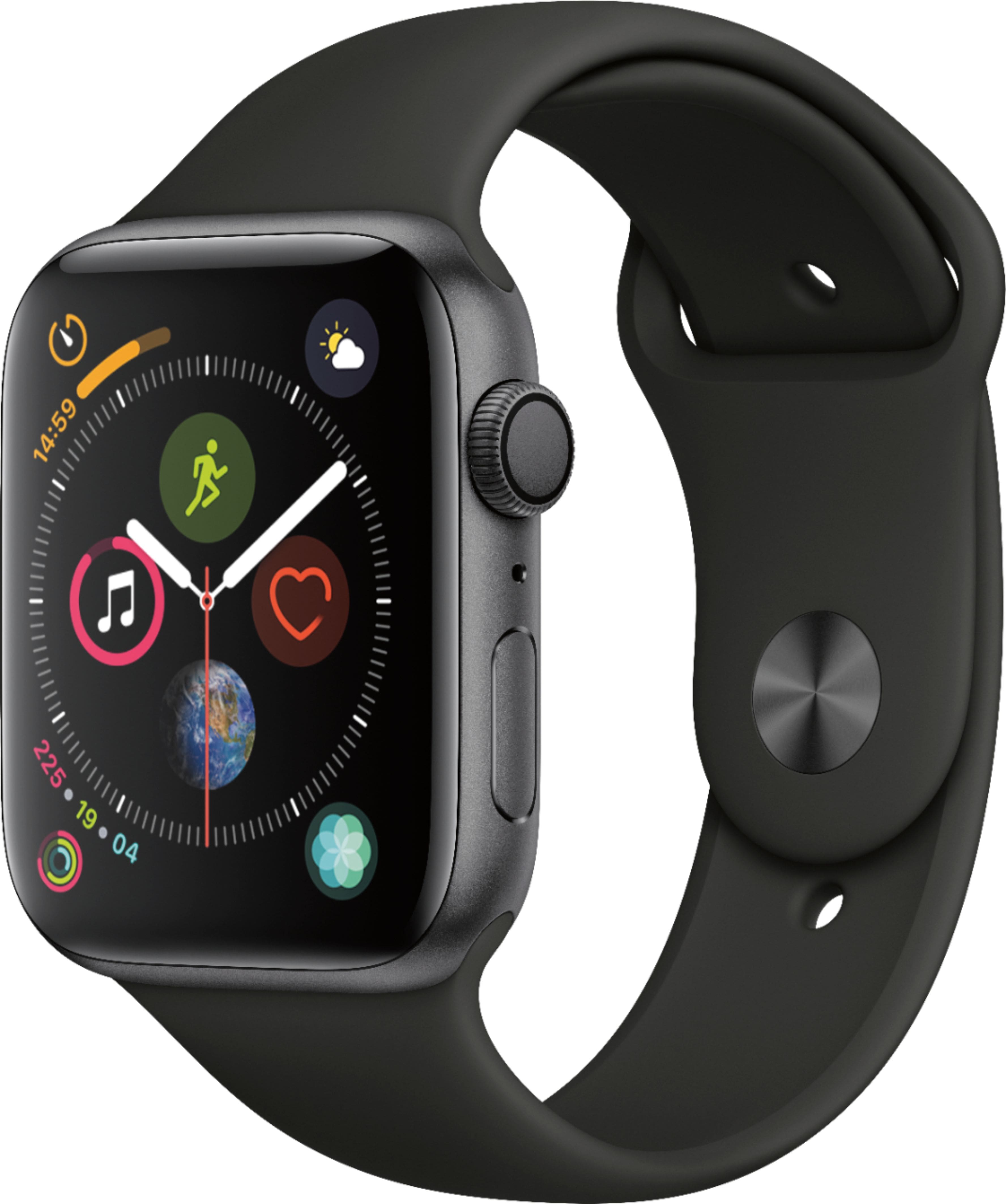 Best Buy: Apple Watch Series 4 (GPS) 44mm Space Gray Aluminum Case ...