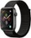 Left Zoom. Apple Watch Series 4 (GPS) 44mm Space Gray Aluminum Case with Black Sport Loop - Space Gray Aluminum.