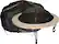 Front. Fire Sense - Round Vinyl Outdoor Firepit Cover - black.