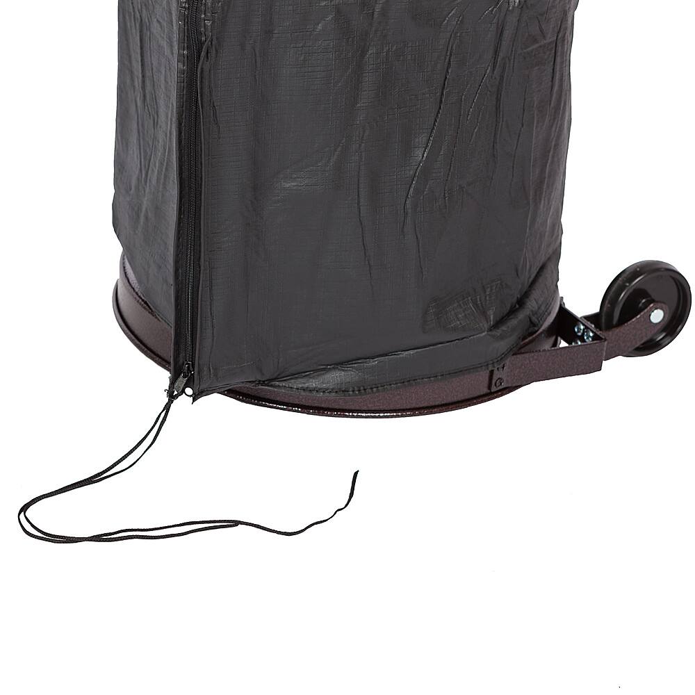 Alt View 12. Fire Sense - Full Length Outdoor Patio Heater Vinyl Cover - Black.