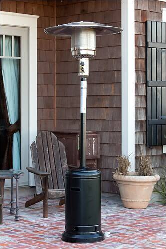 Front Standard. Fire Sense - Standard Patio Heater - Black.