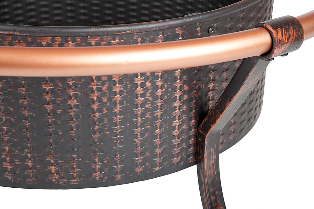 Alt View 11. Fire Sense - Copper Rail Fire Pit - Copper.