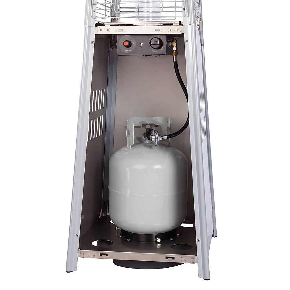 Alt View 11. Fire Sense - Pyramid Flame Heater - Stainless Steel.