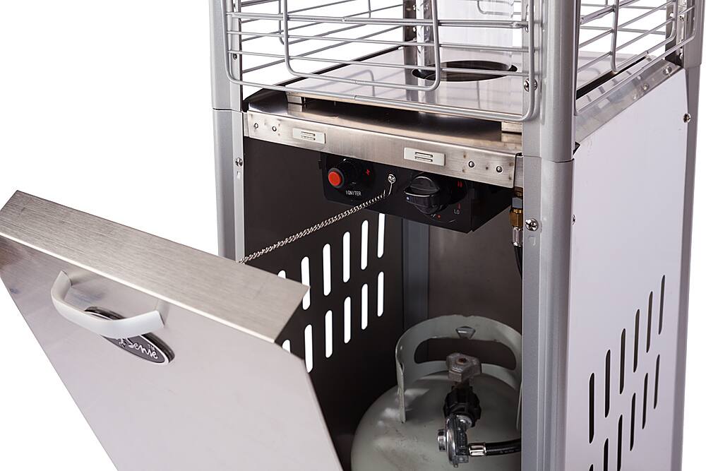 Alt View 13. Fire Sense - Pyramid Flame Heater - Stainless Steel.