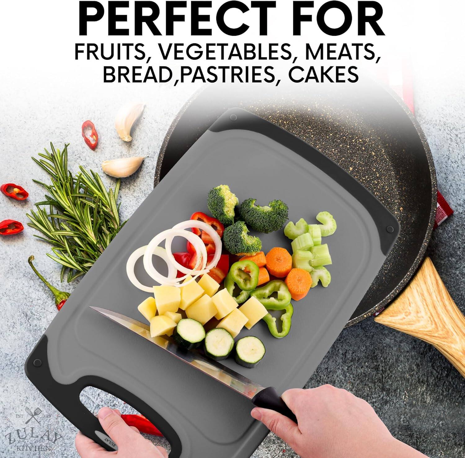 PERFECT FOR  
FRUITS, VEGETABLES, MEATS,  
BREAD, PASTRIES, CAKES