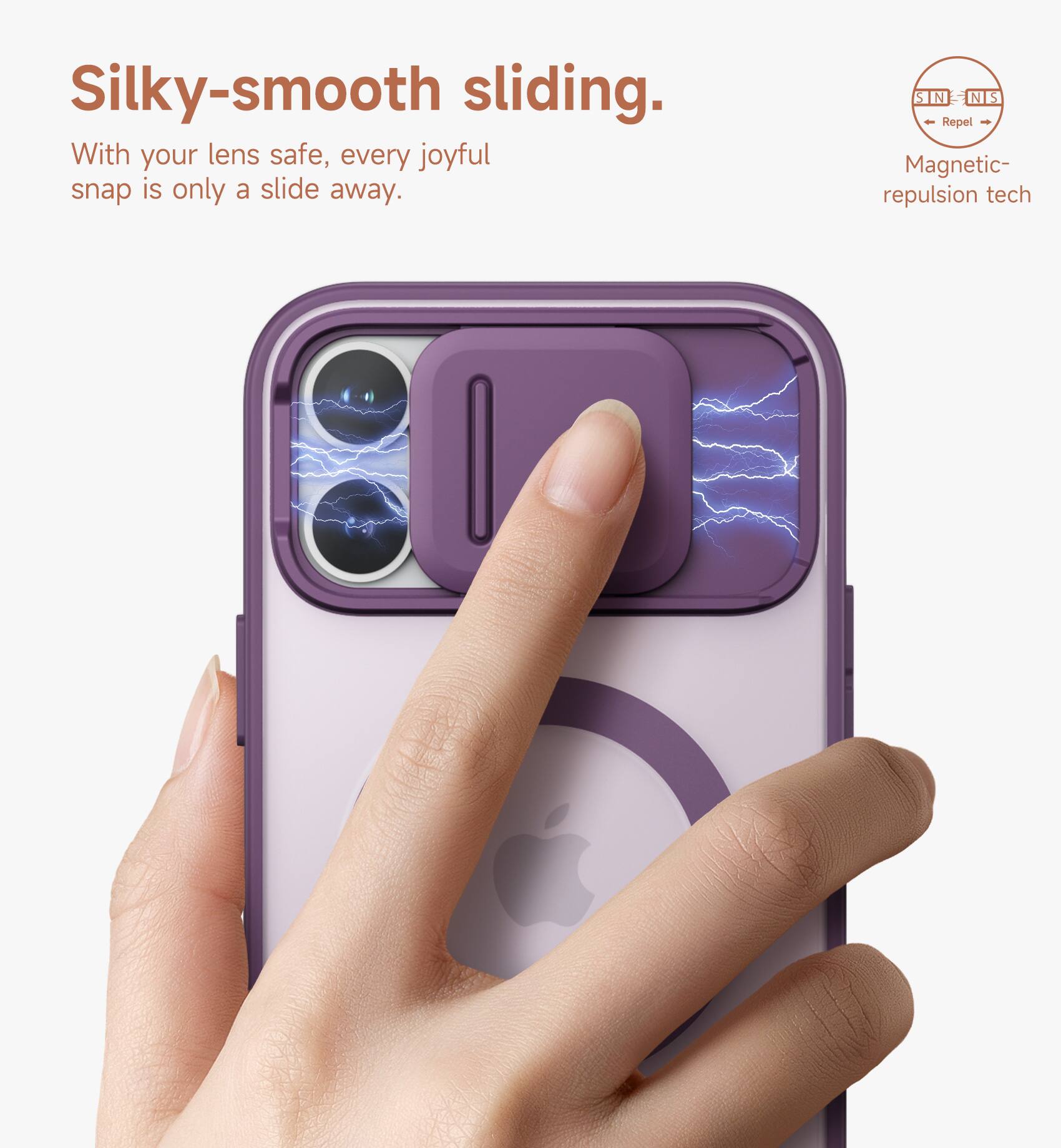 Silky-smooth sliding.  
With your lens safe, every joyful snap is only a slide away.  
STN NIS Repel - Magnetic repulsion tech