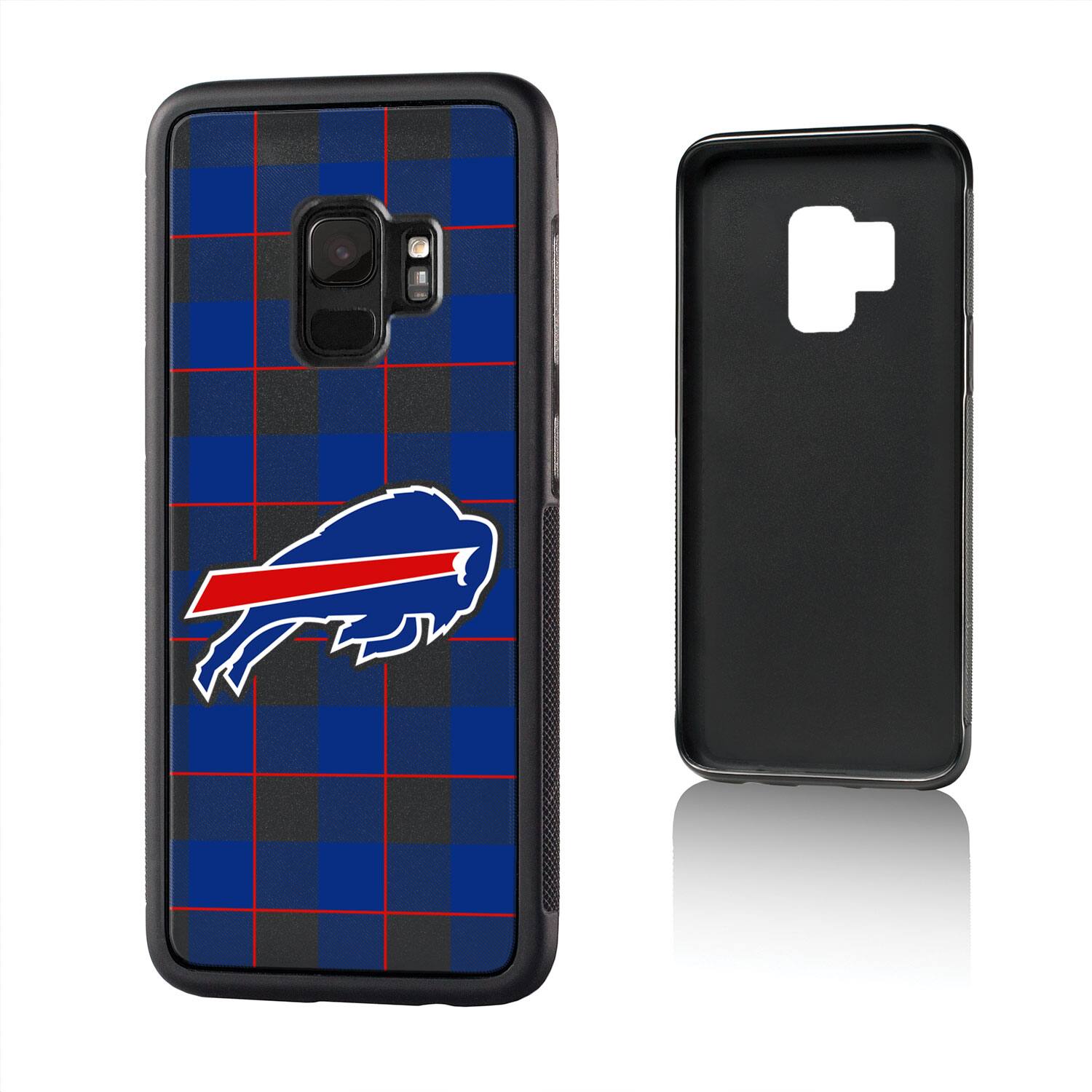 Alt View 1. Keyscaper - Buffalo Bills Galaxy Plaid Design Bump Case - S20 Plus - Multicolor.