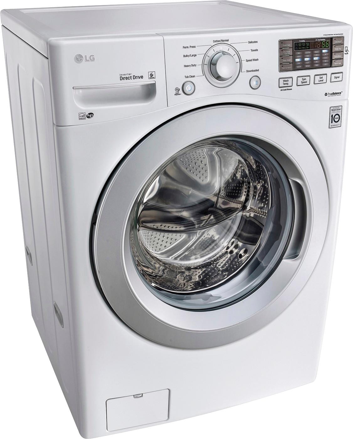 Angle. LG - 4.5 Cu. Ft. 9-Cycle Front-Loading Washer.