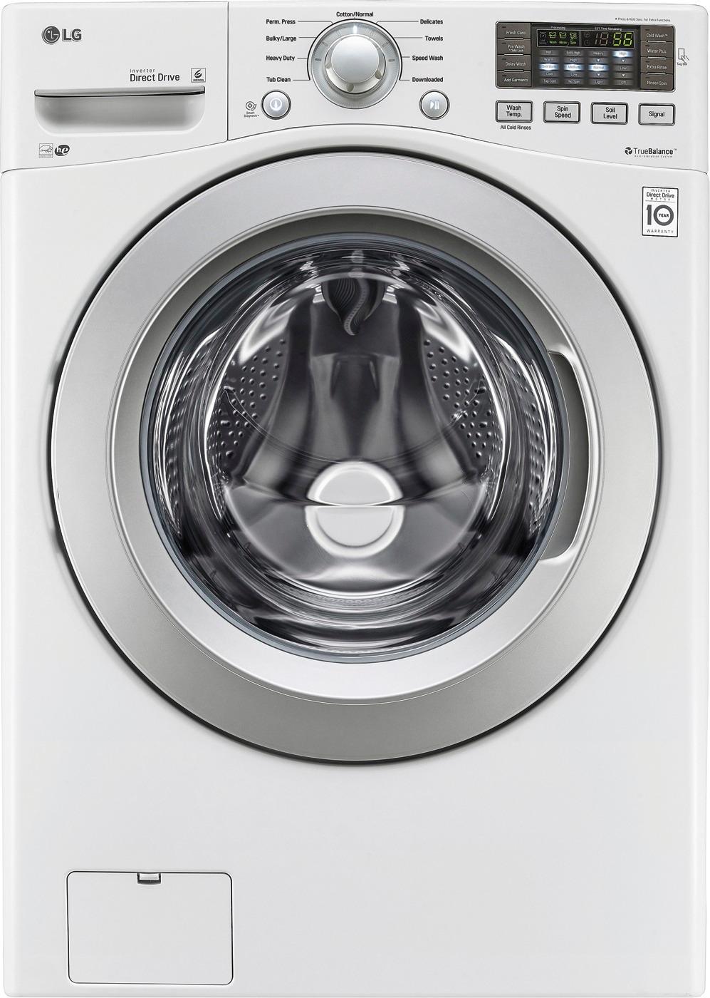 Customer Reviews Lg 4 5 Cu Ft 9 Cycle Front Loading Washer White Wm3270cw Best Buy