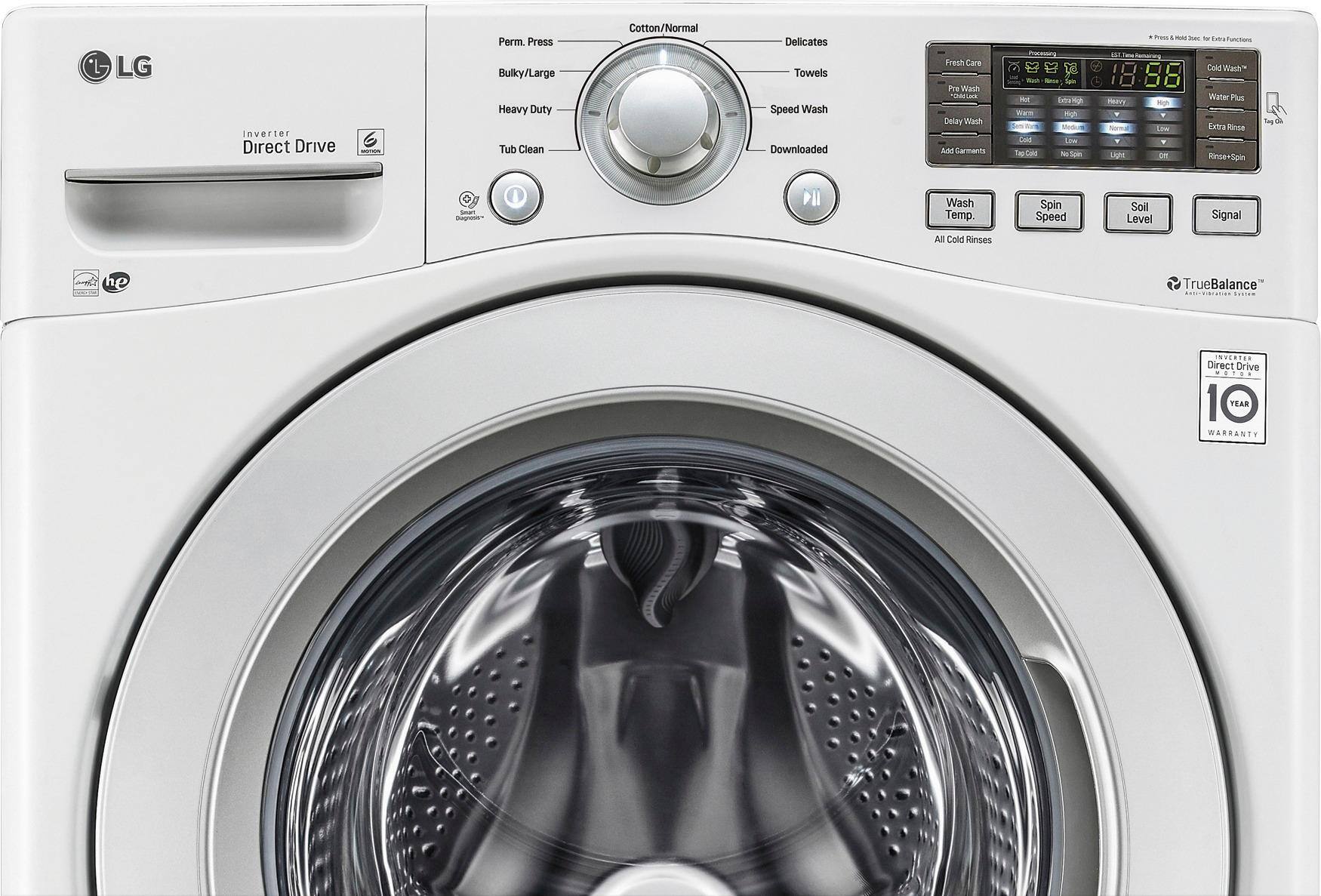 Alt View 2. LG - 4.5 Cu. Ft. 9-Cycle Front-Loading Washer.