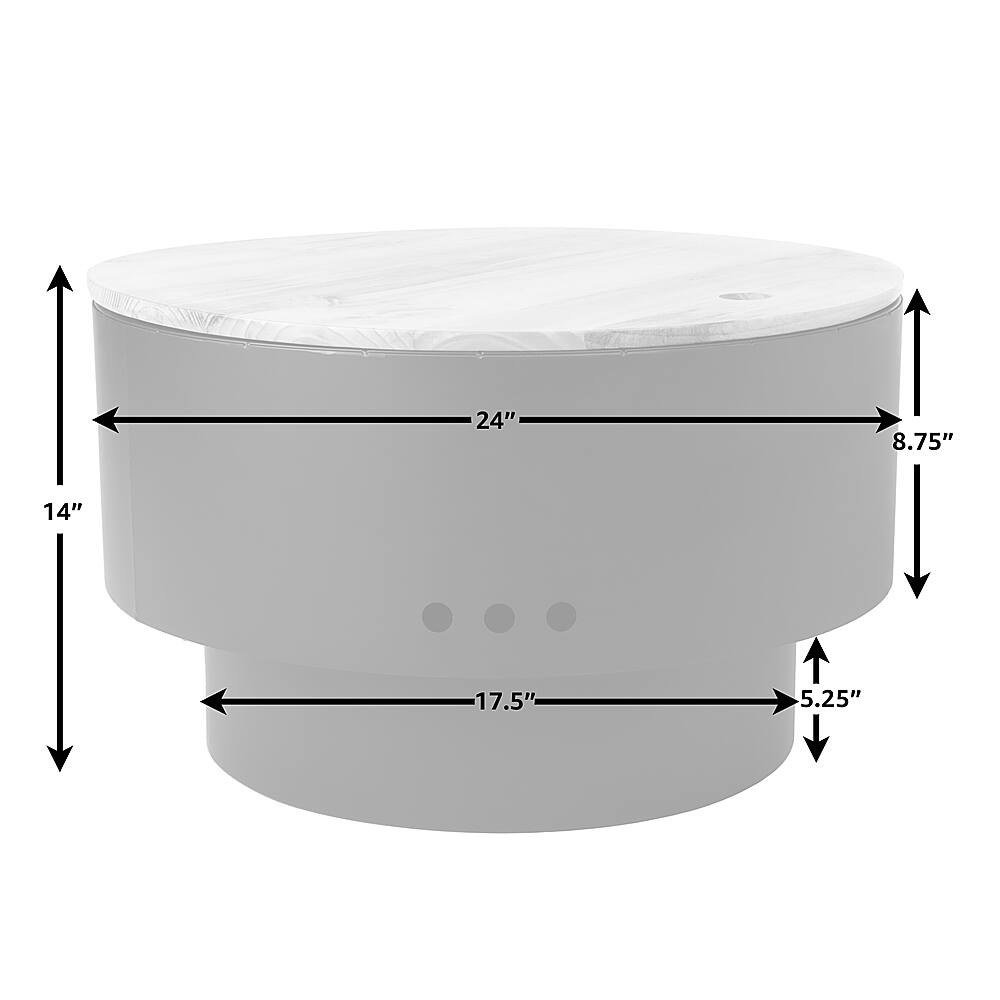 Alt View 17. Fire Sense - Fire Pit - Black.