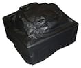 Front. Fire Sense - Outdoor Square Fire Pit Vinyl Cover - Black.
