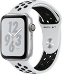 Best Buy: Apple Watch Nike+ Series 4 (GPS) 44mm Silver Aluminum Case with  Pure Platinum/Black Nike Sport Band MU6K2LL/A