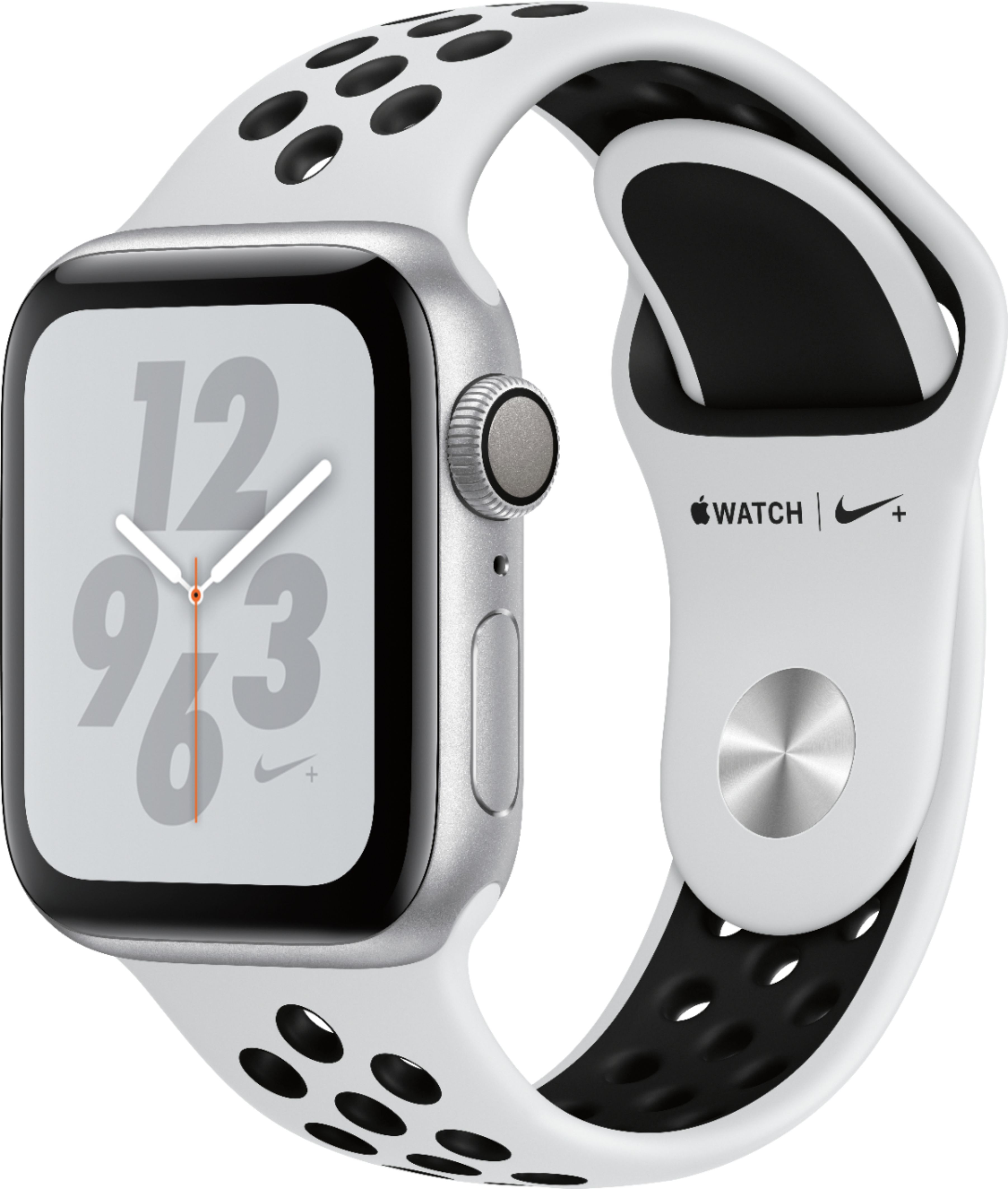 Apple Watch Nike+ Series 4 (GPS) 40mm Silver Aluminum  - Best Buy