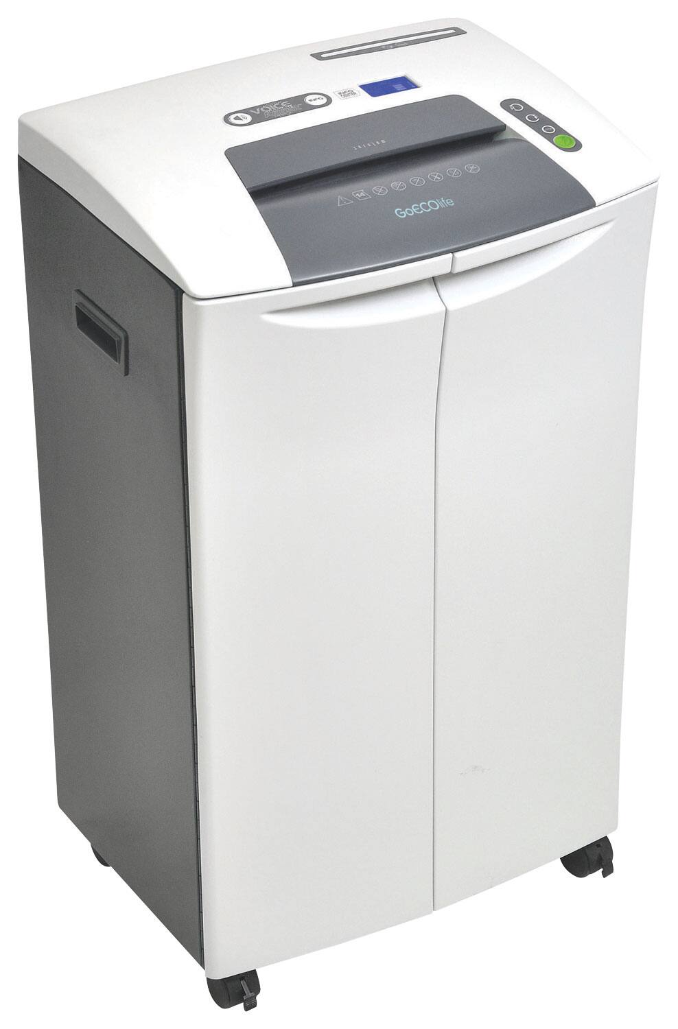 GoECOlife - Commercial Stripcut Shredder - Light Gray/Black/Charcoal - Larger Front