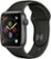 Left Zoom. Apple Watch Series 4 (GPS) 40mm Space Gray Aluminum Case with Black Sport Band - Space Gray Aluminum.