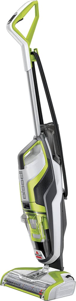 Left. BISSELL - CrossWave All-in-One Multi-Surface Cleaner - White/Titanium/Cha Cha Lime.