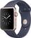 Front. Apple - Apple Watch Series 2 42mm Rose Gold Aluminum Case Midnight Blue Sport Band - Rose Gold Aluminum.