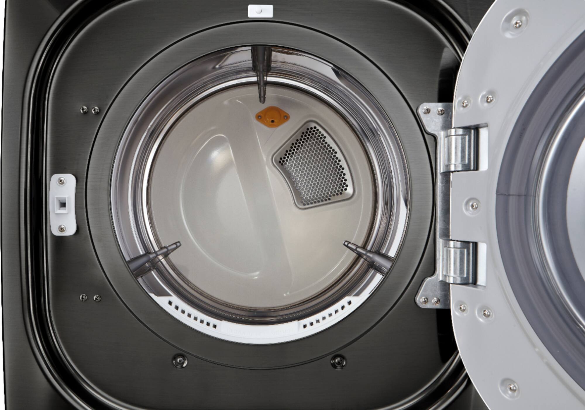 Zoom in on Alt View Zoom 2. LG - 7.4 Cu. Ft. 14-Cycle Gas Dryer with Steam - Black Stainless Steel.