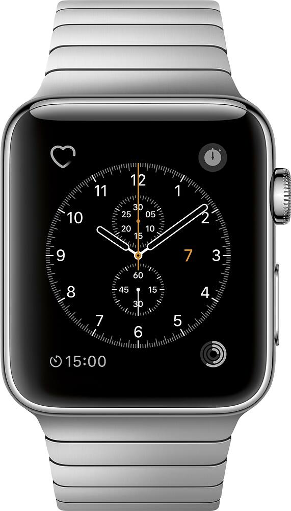 apple watch series 2 42mm stainless steel case with milanese loop