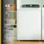 The text on the image reads: "4.6 CU. FT. Built-In Water Faucet Presoak Option 30min. Quick Wash Cycle."