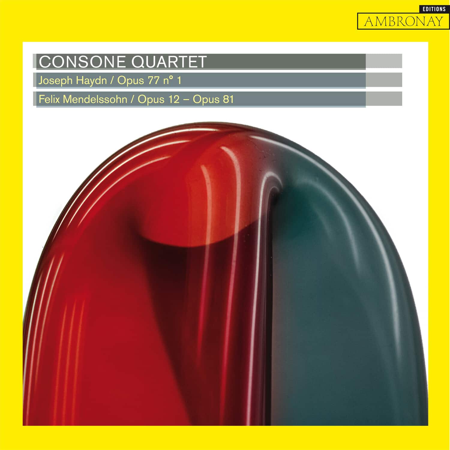 Consone Quartet - Haydn: Opus 77 No 1 / Mendelssohn: Opus 12-81  - COMPACT DISCS