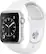 Front. Apple - Apple Watch Series 1 38mm Silver Aluminum Case White Sport Band - Silver Aluminum.