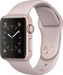 Apple - Apple Watch Series 1 38mm Rose Gold Aluminum Case Pink Sand Sport Band - Rose Gold Aluminum - Larger Front