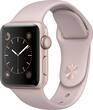 Apple - Apple Watch Series 2 38mm Rose Gold Aluminum Case Pink Sand Sport Band - Rose Gold Aluminum - Larger Front