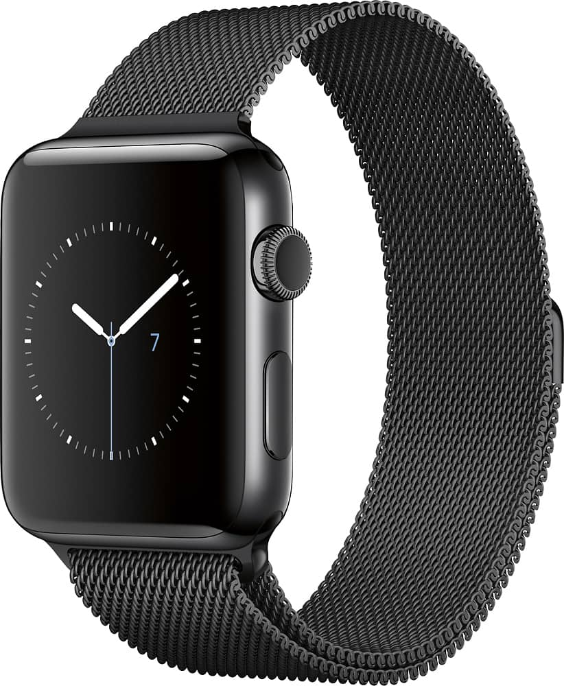 Apple watch best sale black milanese loop