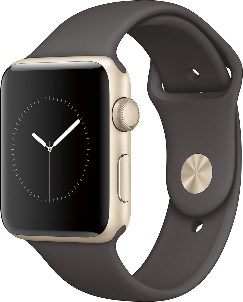 PC/タブレット PC周辺機器 Apple Watch Series 2 42mm Gold Aluminum Case Cocoa  - Best Buy