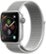 Left Zoom. Apple Watch Series 4 (GPS) 40mm Silver Aluminum Case with Seashell Sport Loop - Silver Aluminum.