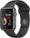 Front Zoom. Apple Watch Series 1 42mm Space Gray Aluminum Case Black Sport Band - Space Gray Aluminum.