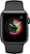 Left Zoom. Apple Watch Series 2 42mm Space Gray Aluminum Case Black Sport Band - Space Gray Aluminum.