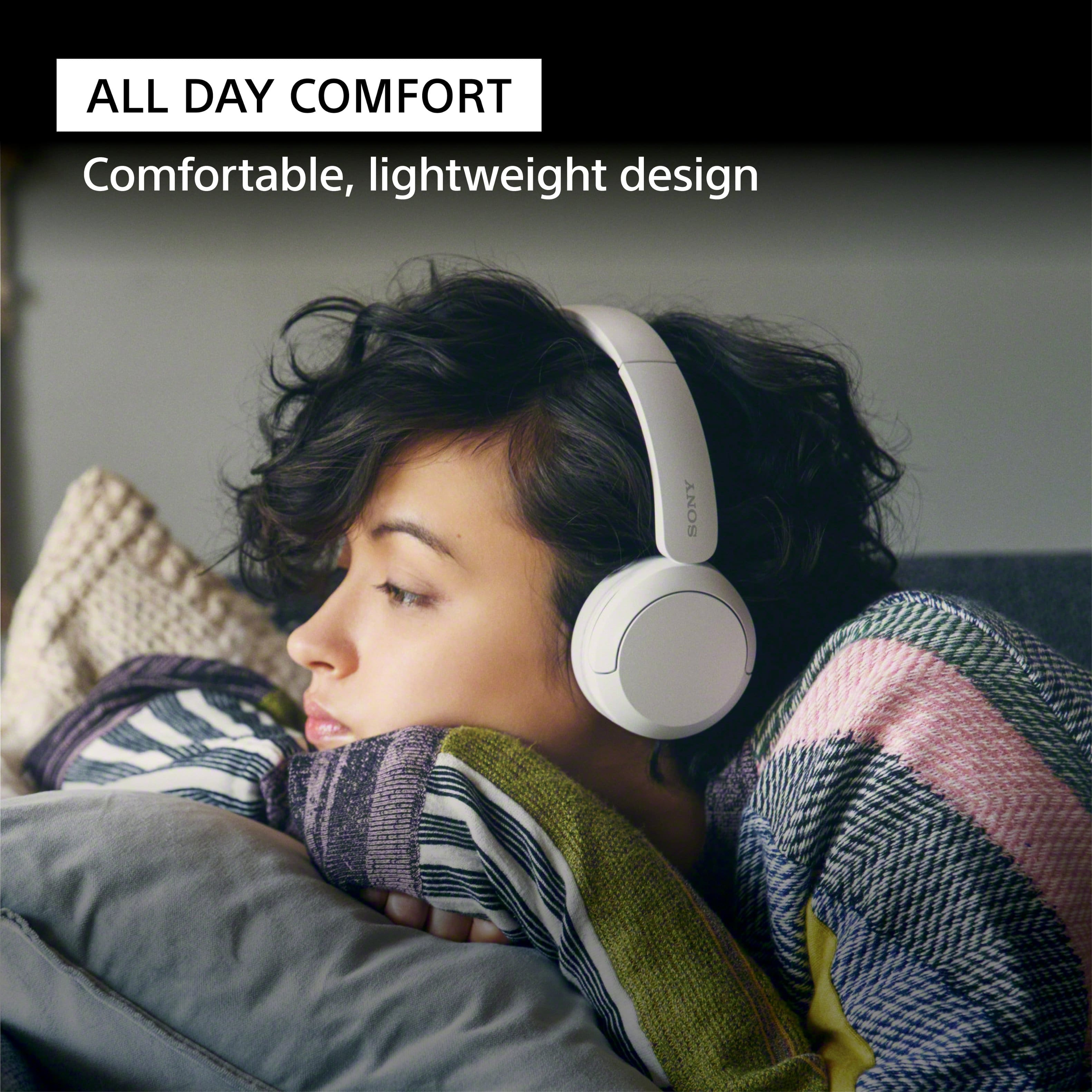 The text on the image reads "All Day Comfort: Comfortable, lightweight design Sony."