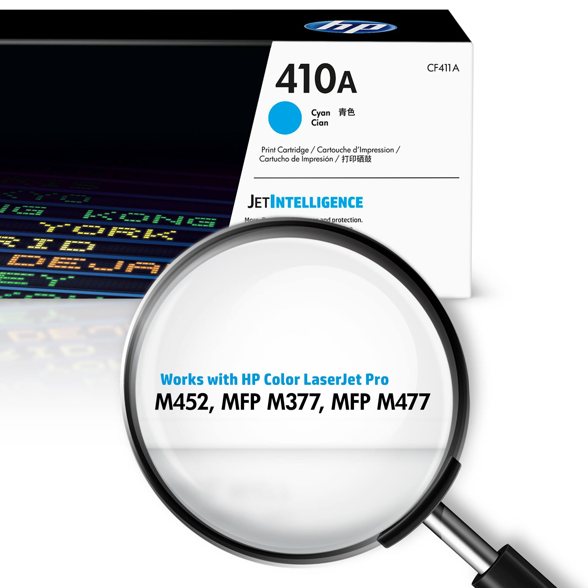 Alt View 1. HP - 410A Toner Cartridge - Cyan.