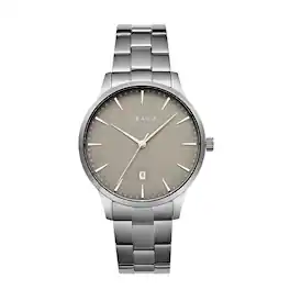 Obaku - Lyng Stor Smokey Men’s Watch – Grey/Gun Dial With Date - Gray