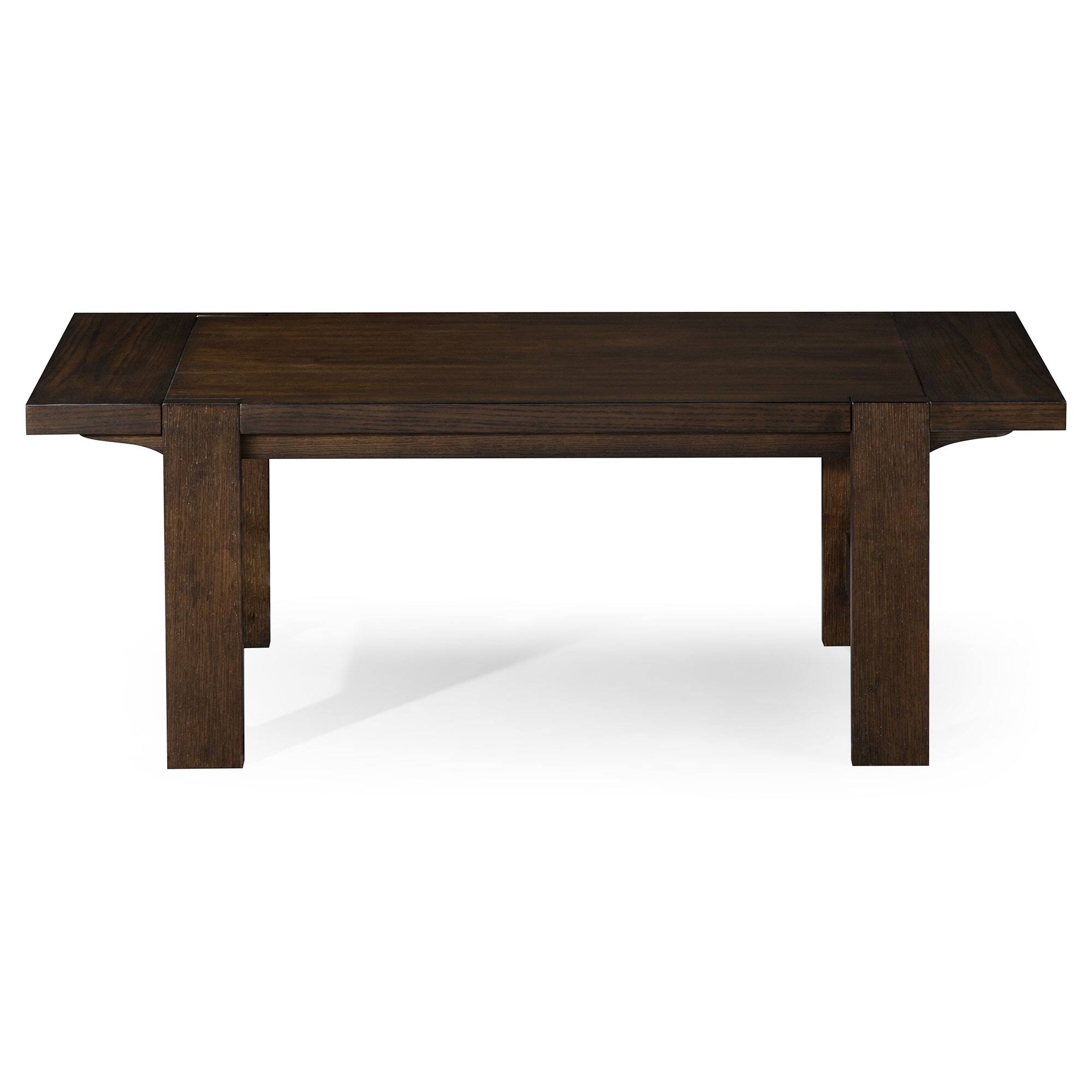 Alt View 1. Maven Lane - Maven Lane Angelo Rustic 48" x 24" Rectangular Wooden Coffee Table, Aged Brown - Aged Black.