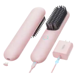 TYMO - Porta Portable Hair Straightening Brush - Pink