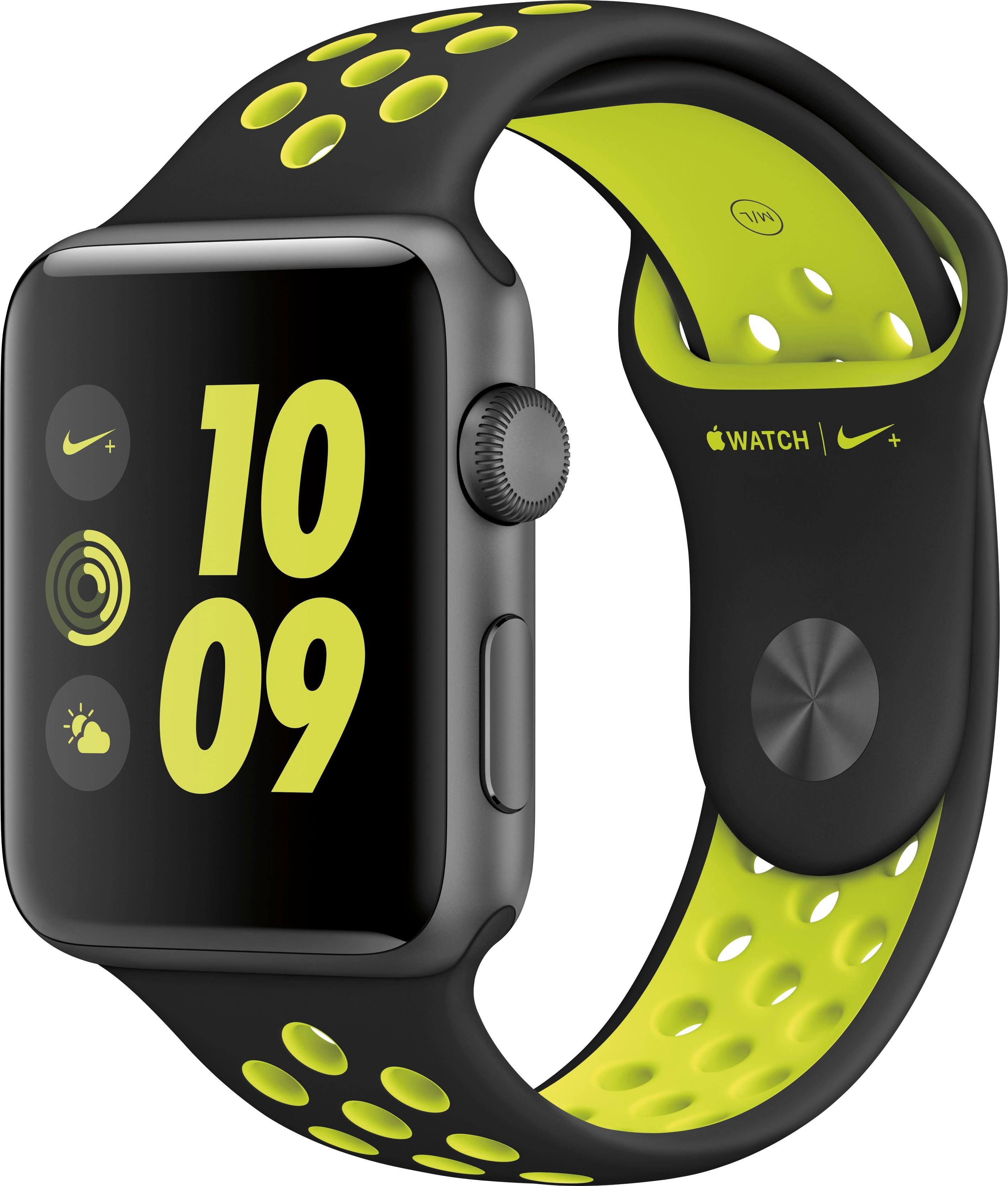 Best Buy: Apple Watch Nike+ 42mm Space Gray Aluminum Case Black 