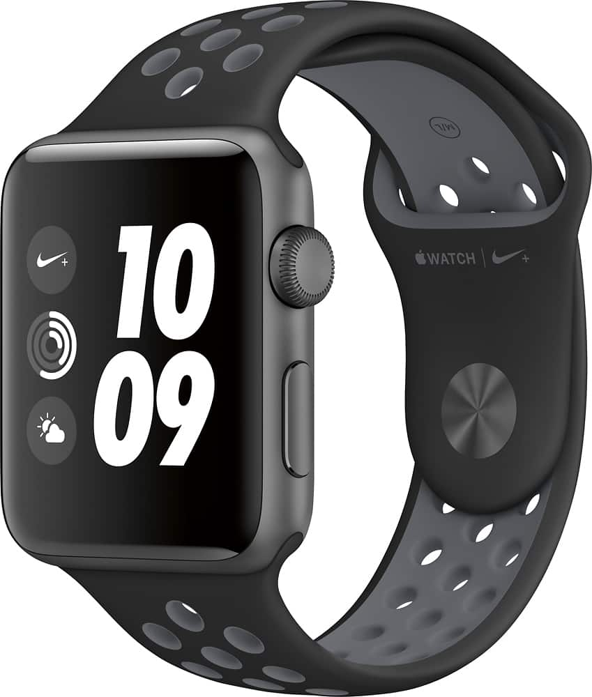 Grey apple watch cheap with black band