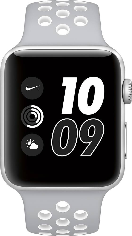 Perseguir lista esponja Best Buy: Apple Watch Nike+ 42mm Silver Aluminum Case Silver/White Nike  Sport Band Silver Aluminum MNNT2LL/A