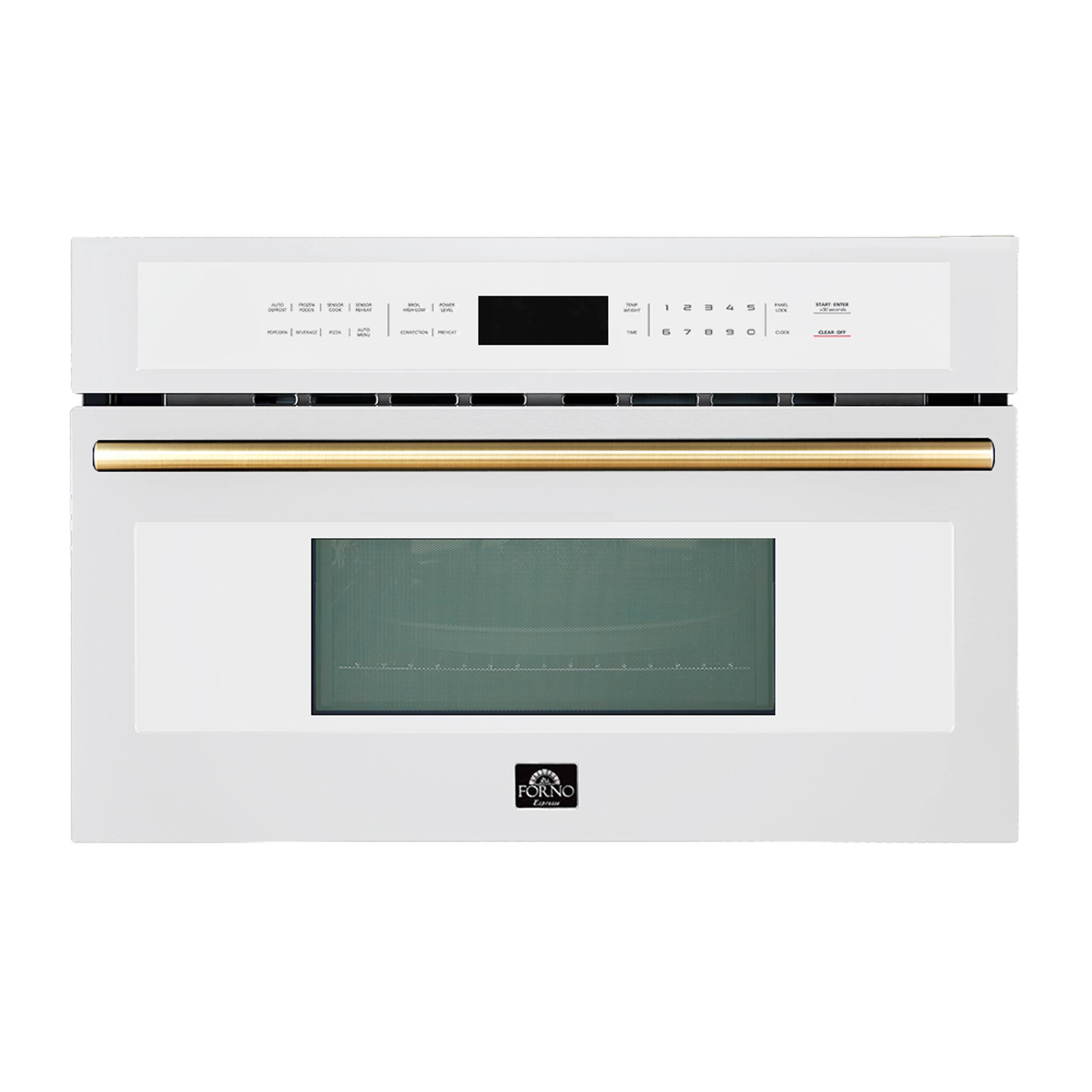 Alt View 1. Forno Appliances - Oliena Espresso 1.6 cu. ft. Built-in 1750W Compact Convection Oven and 1000W Microwave Combo with Sensor Cooking - White.