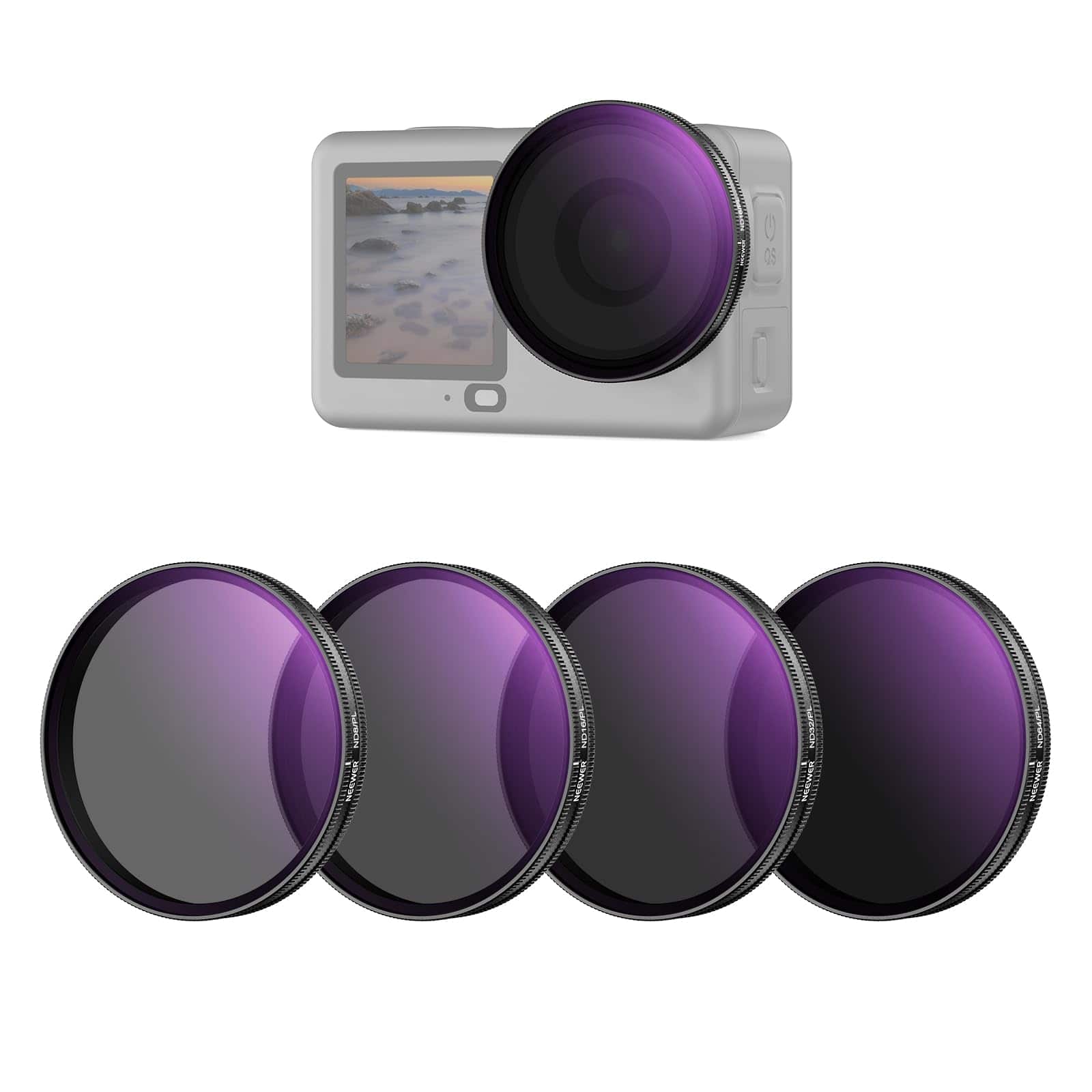 Neewer - DJI OA6 ND/PL Filter Set, ND8-64/PL Multicoated